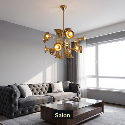 Żyrandol glamour czarny | Colmilla