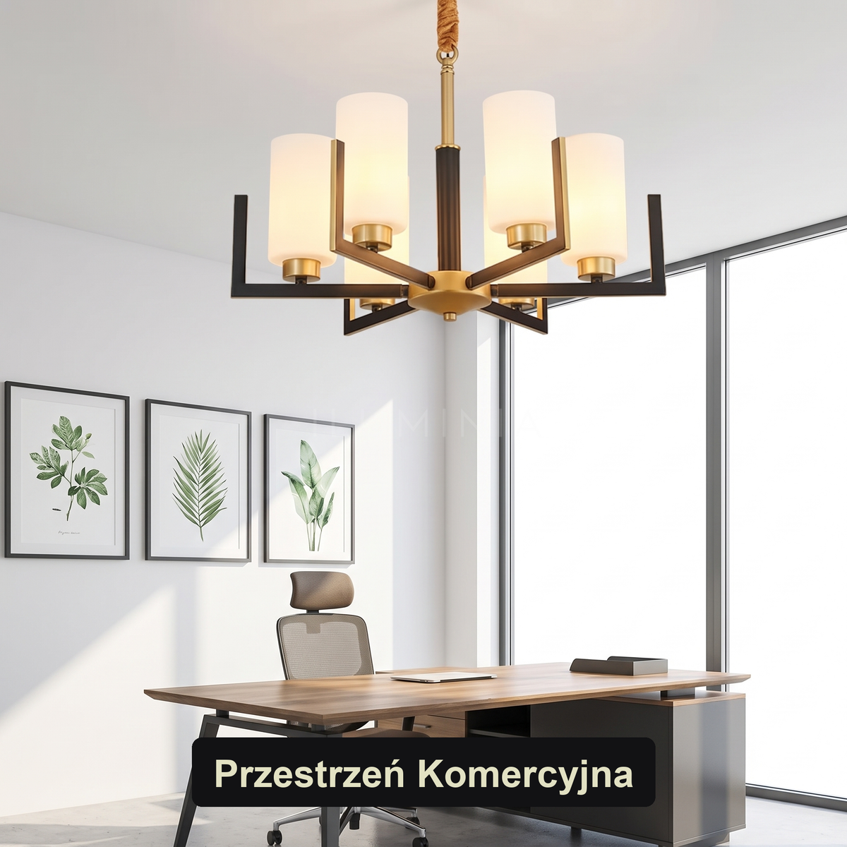 Żyrandol glamour srebrny | Ricora