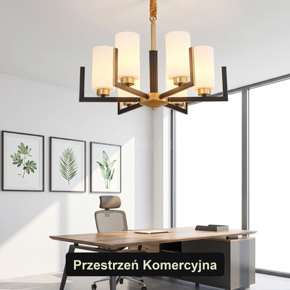 Żyrandol glamour srebrny | Ricora