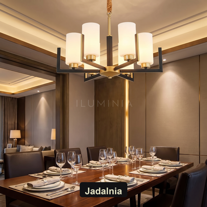 Żyrandol glamour srebrny | Ricora