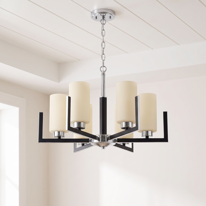 Żyrandol glamour srebrny | Ricora