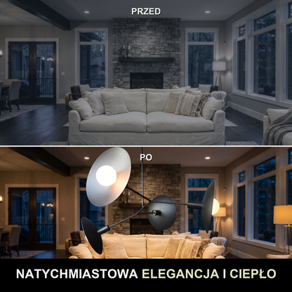 Żyrandol industrialny czarny | Celetta