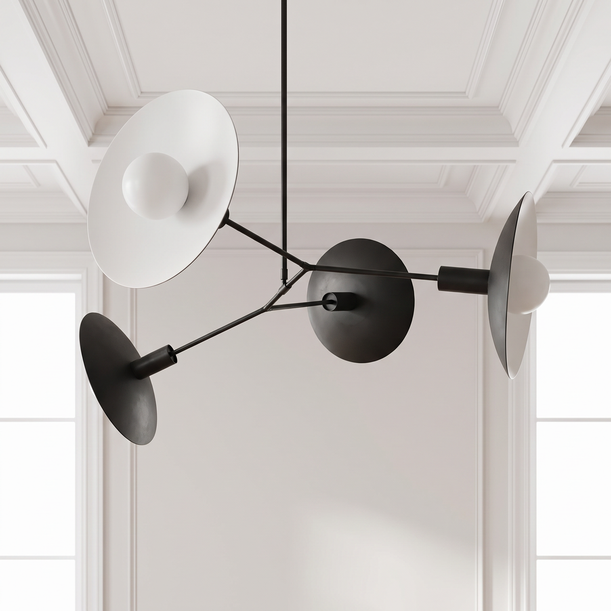 Żyrandol industrialny czarny | Celetta