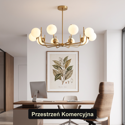 Żyrandol klasyczny biały | Bressa