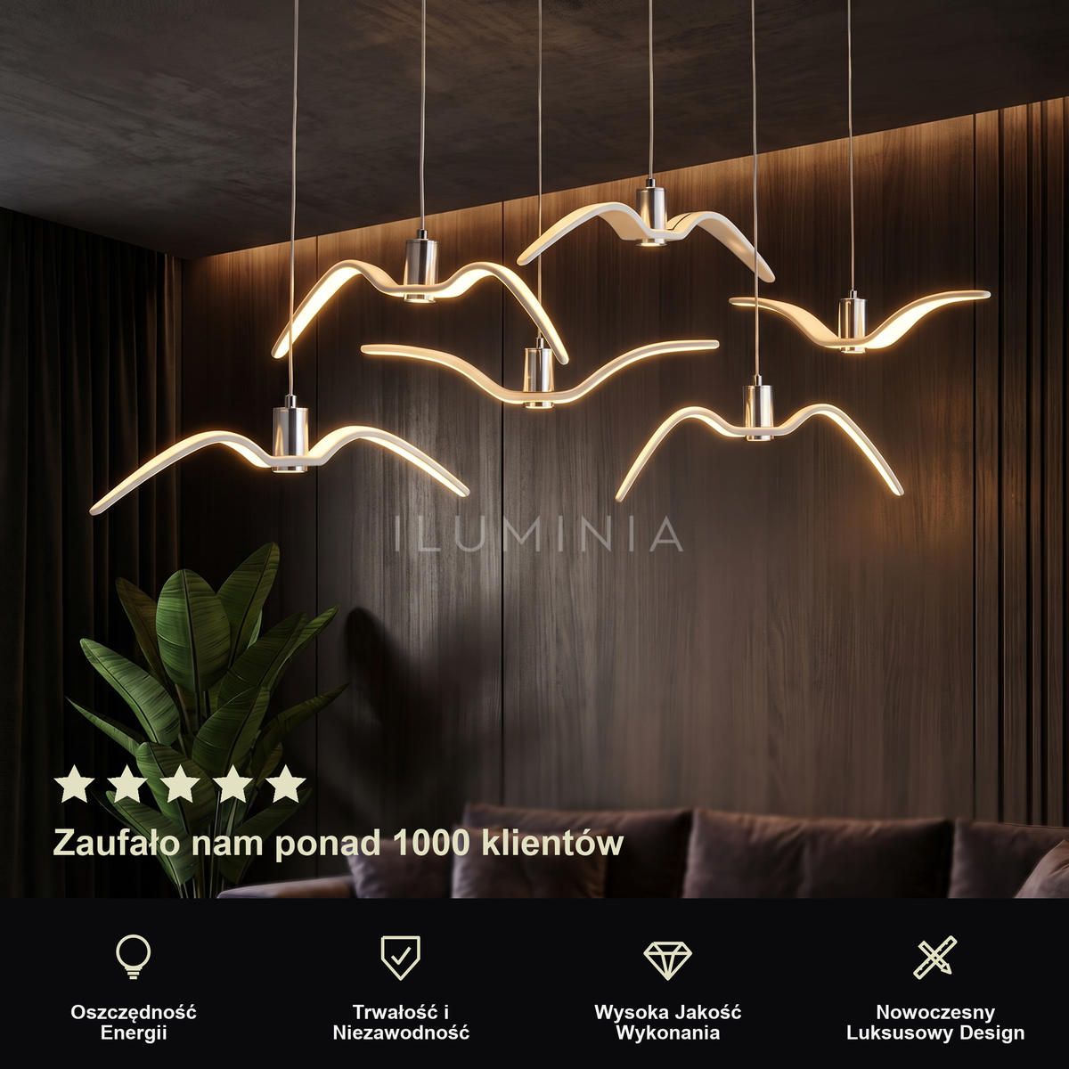 Żyrandol klatka dla ptaków | Vivena