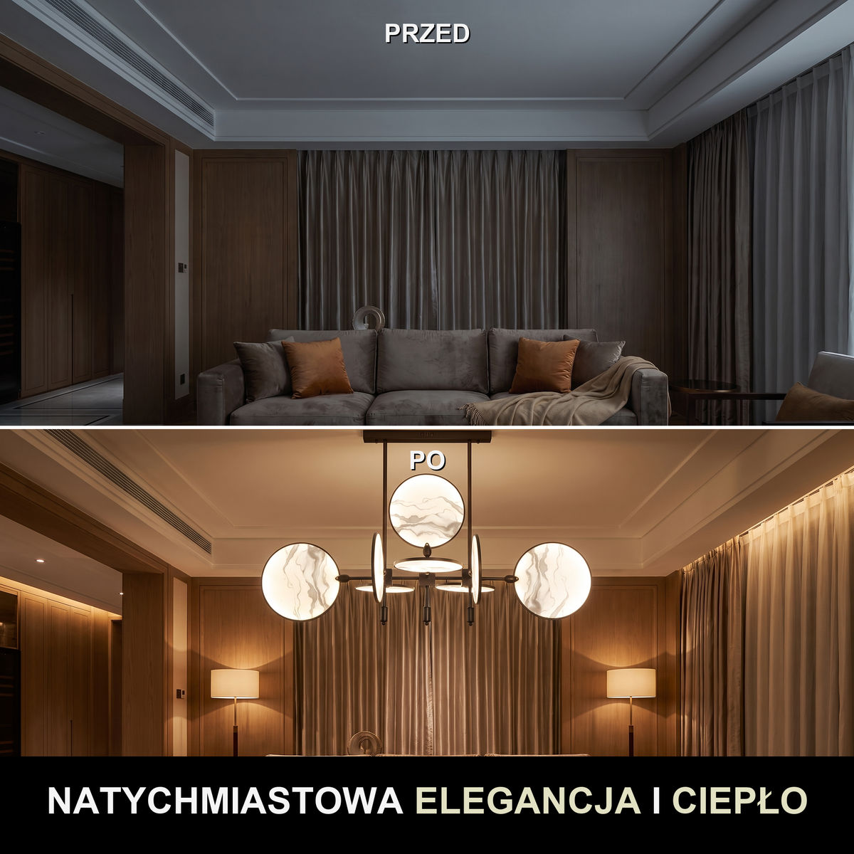 Żyrandol kryształowy glamour | Perola
