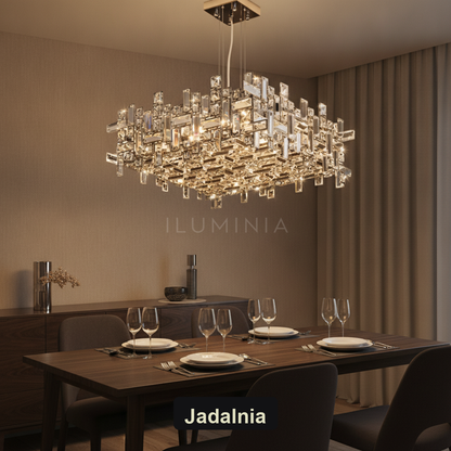 Żyrandol kryształowy LED | CRISTALLO – jadalnia