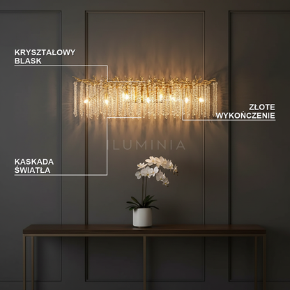 Żyrandol kryształowy nad stół | AURELIA – cechy i funkcje