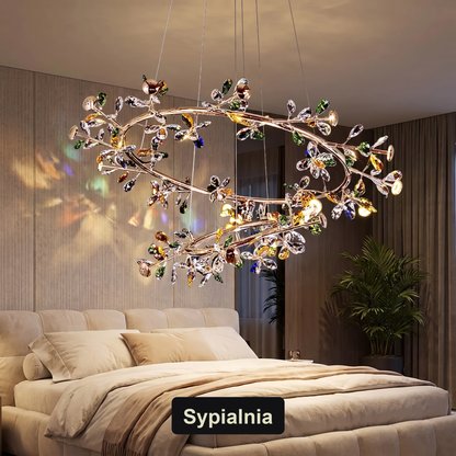 Żyrandol kryształowy owalny | Mirilla