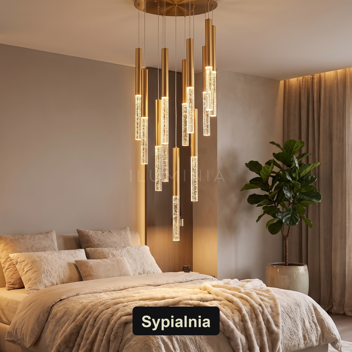 Żyrandol na schody | Castella – sypialnia