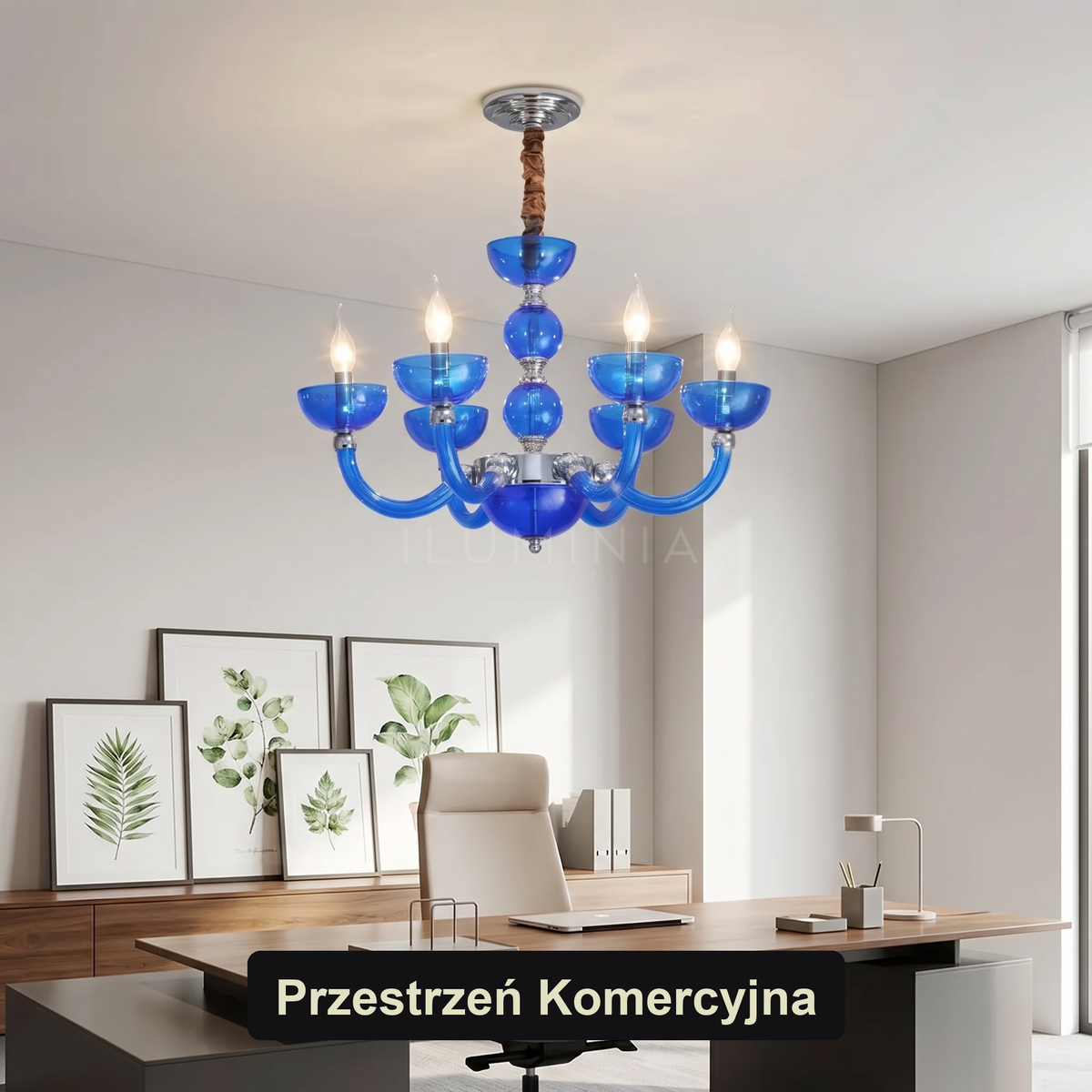 Żyrandol niebieski dla chłopca | Tessezza