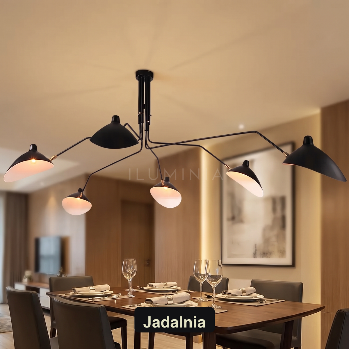 Żyrandol nordic | Brenuna – jadalnia