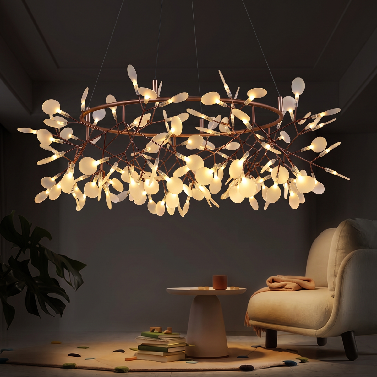 Żyrandol Nordic firefly | STELLARA – zapalone światło