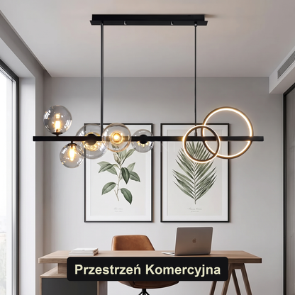 Żyrandol okrągły kule | Galezza – przestrzeń komercyjna