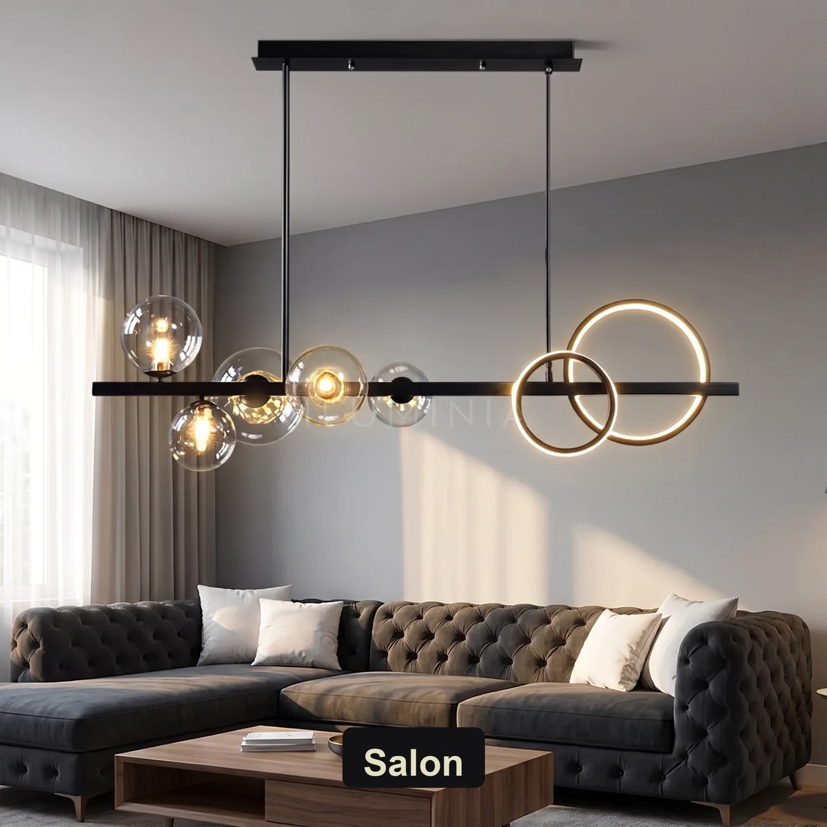 Żyrandol okrągły kule | Galezza – salon