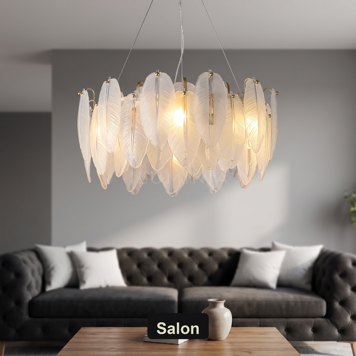 Żyrandol pióra | Rinella – salon