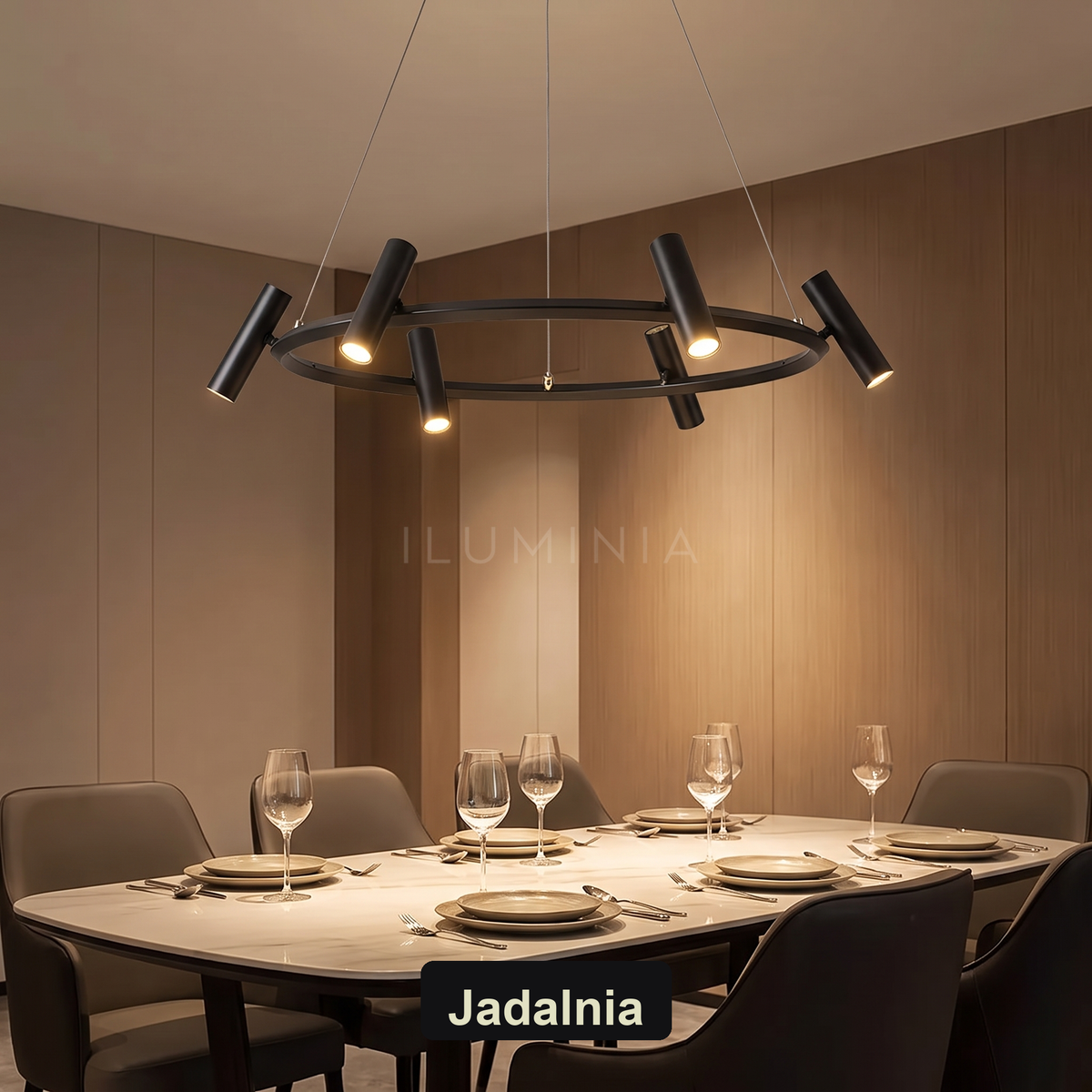 Żyrandol reflektory | Vivuna – jadalnia