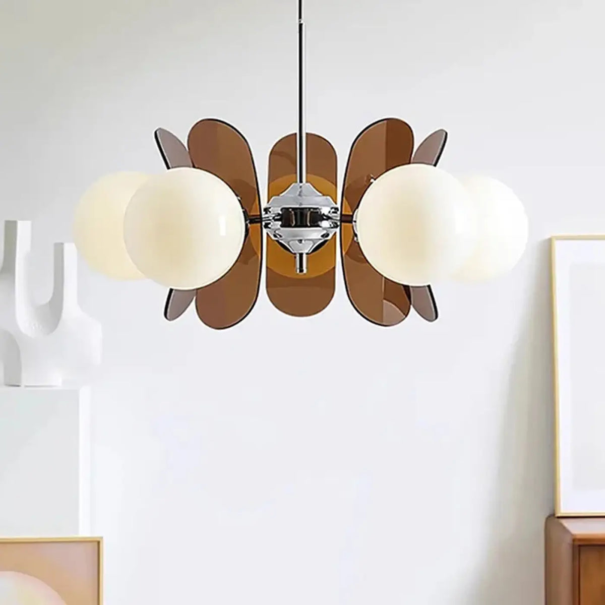 Żyrandol retro do sypialni w stylu art déco