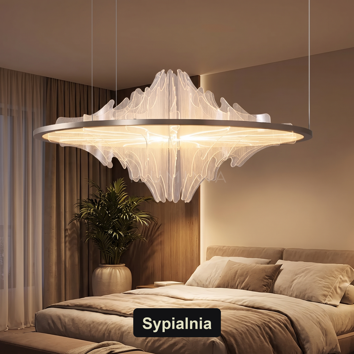 Żyrandol styl skandynawski sypialnia | Verella