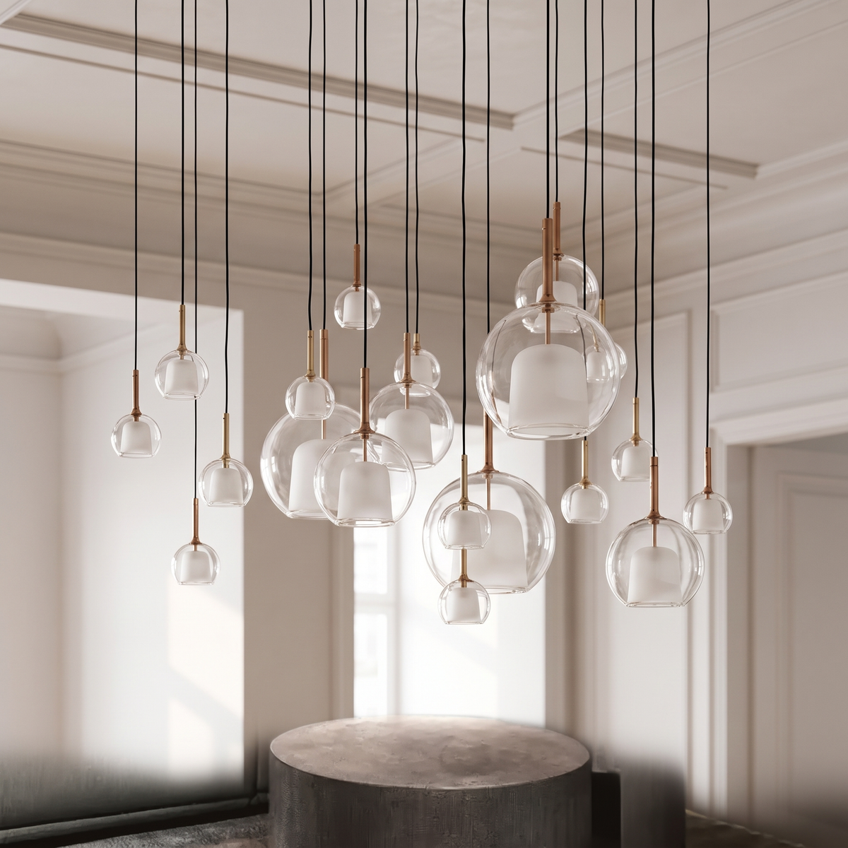 Żyrandol w stylu art deco | Dolara
