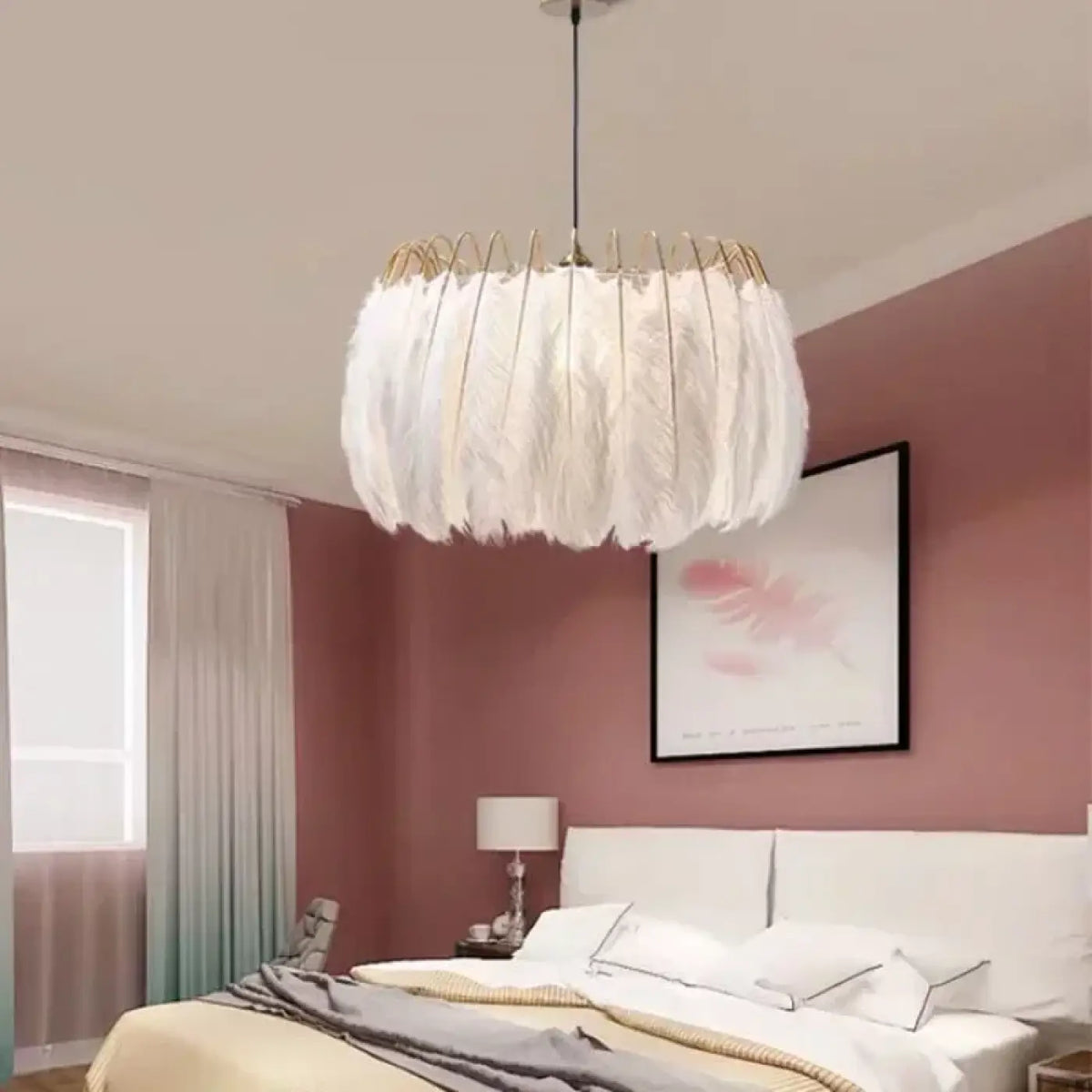 Żyrandol w stylu boho do salonu