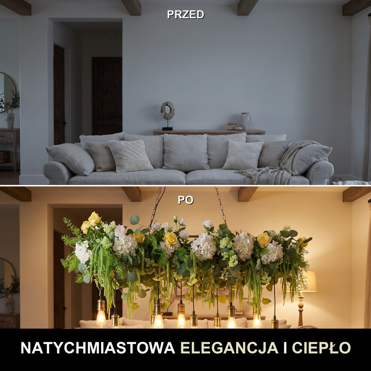Żyrandol w stylu glamour | Pavola